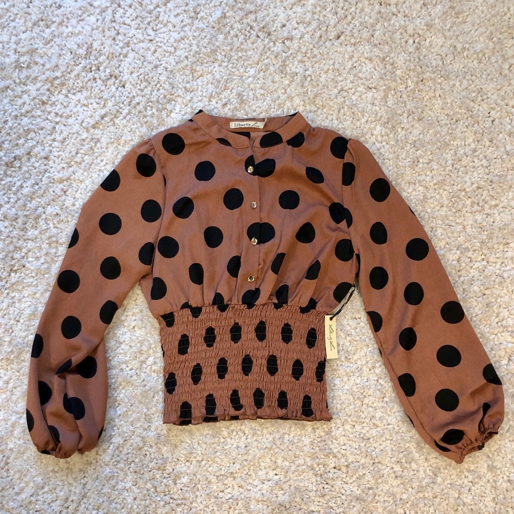 NWT Polka Dot Blouse  size:Small